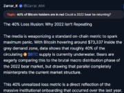 40% of Bitcoin holders are in the red: Is a 2022-style bear run returning? BTC