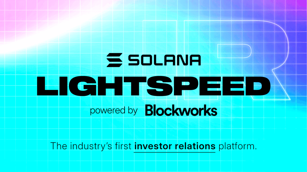 Blockworks launches investor relations platform with Solana