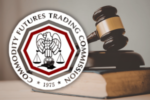 Federal judge blocks Arizona gambling action against Kalshi in major Commodity Futures Trading Commission logo with judge gavel symbolizing legal battle over prediction markets regulation and federal versus state authority. Federal judge halts Arizona action against prediction markets in dispute