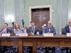 Senators clash with industry officials over sports betting expansion and prediction markets during hearing Witnesses testify during the Senate Commerce Committee hearing on sports betting integrity and prediction markets in Washington, D.C., including Patrick McHenry, Scott Sadin, and Tennessee regulator Mary Beth Thomas.
