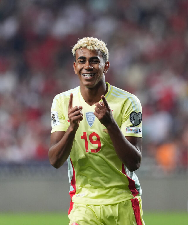 The 2026 World Cup ultimate XI KONYA, TURKIYE - SEPTEMBER 7: Lamine Yamal (19) of Spain celebrates after scoring a goal during the 2026 FIFA World Cup European Qualifiers Group E second match between Turkiye and Spain at Medas Konya Buyuksehir Stadium in Konya, Turkiye, on September 7, 2025. (Photo by Evrim Aydin/Anadolu via Getty Images)