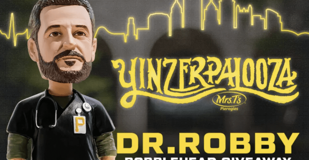 The Pirates are giving out Dr. Robby bobbleheads from ‘The Pitt’