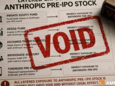 Tokenized pre-IPO markets face ‘reckoning’ as Anthropic warns of ‘void’ shares Anthropic tokenized pre-IPO
