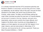 Trump calls upon CFTC to protect prediction markets – ‘It’s a major industry!’ Prediction markets Trump