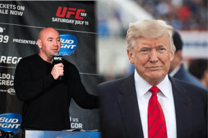 UFC CEO Dana White presses Trump again over controversial federal gambling tax limits Dana White and Donald Trump pictured alongside UFC branding amid debate over gambling tax deduction limits in the One Big Beautiful Bill Act.