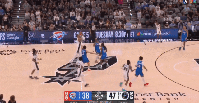 Victor Wembanyama’s halfcourt swish vs. Thunder is more proof he’s an actual alien