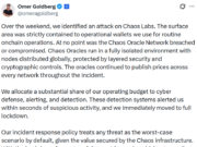 Chaos Labs Rotates Keys After Suspected Nation-State Crypto Attack