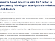 Australian Police Seize $4.1M of Bitcoin in Major Darknet Bust