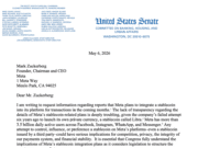 US Senator Questions Mark Zuckerberg on Meta’s Stablecoin Plans