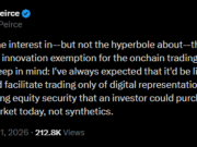 ‘Not for synthetics’ – SEC to limit innovation exemption scope for tokenized stocks SEC tokenized stocks