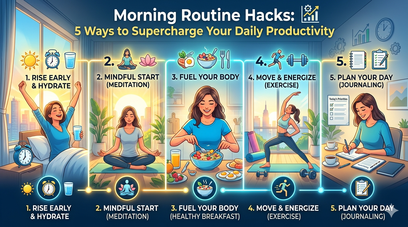 morning routine hacks for daily productivity