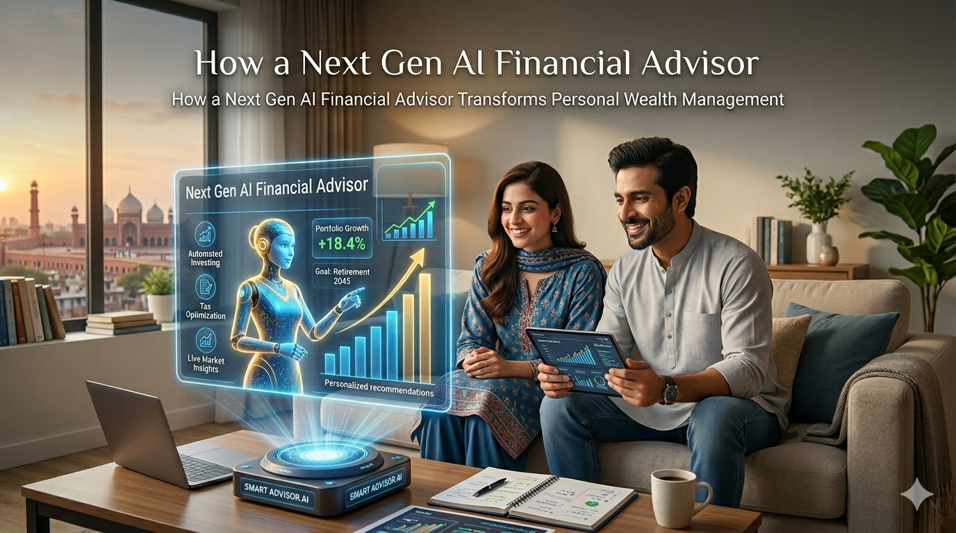 1000132507 Next Gen AI Financial Advisor dashboard showing automated portfolio updates.