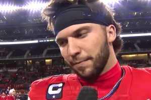 Judge clears Brendan Sorsby to return to Texas Tech after NCAA gambling-related ban College football quarterback Brendan Sorsby wearing a red jersey and black headband speaks during a postgame sideline interview under stadium lights after a major victory. Judge clears Brendan Sorsby to return to Texas Tech after NCAA gambling-related ban