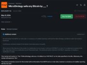 Polymarket Settles MicroStrategy Bitcoin Sale Market as “No” Polymarket Settles MicroStrategy Bitcoin Sale Market as "No", Despite Strategy Actually Selling 32 BTC