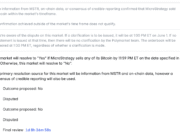 Polymarket faces backlash over disputed Strategy Bitcoin market Polymarket Strategy Bitcoin market resolution