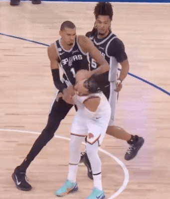 Victor Wembanyama got away with the dirtiest foul of the NBA Finals that wasn’t called Victor Wembanyama got away with the dirtiest foul of the NBA Finals that wasn’t called