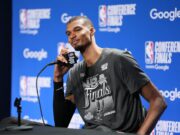 Victor Wembanyama’s height is even taller than what he’s listed at San Antonio Spurs v Oklahoma City Thunder - Game Seven