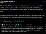 ‘Not a bet against Arbitrum’ – Why Blockworks is leaving its DAO role Blockworks Arbitrum