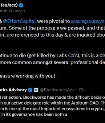 ‘Not a bet against Arbitrum’ – Why Blockworks is leaving its DAO role Blockworks Arbitrum